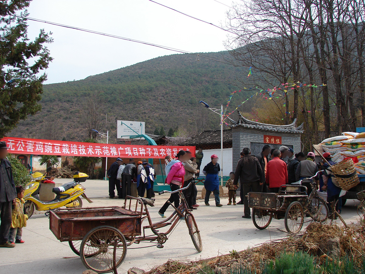 給農戶(hù)發(fā)放農資、補助